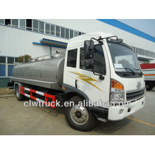 12t fresh milk transport truck,stainless steel milk tanker